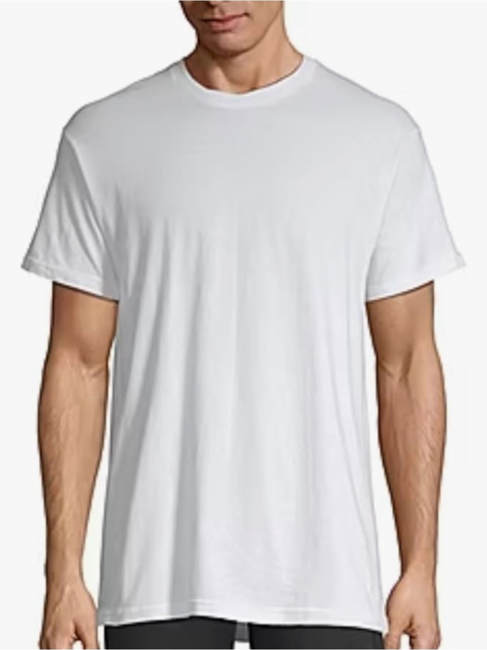 Three Stafford White Short Sleeve Crew Neck Tee Premium Heavyweight Mens T-Shirt